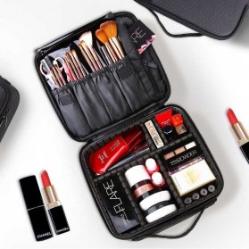 Biutte.co Tas Kosmetik Make Up Travel Organizer Bag Wanita 40cm - X3235 - Black