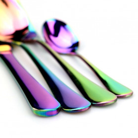JANKNG Cutlery Set Perlengkapan Makan Sendok Garpu Pisau Western - JA - Multi-Color - 5