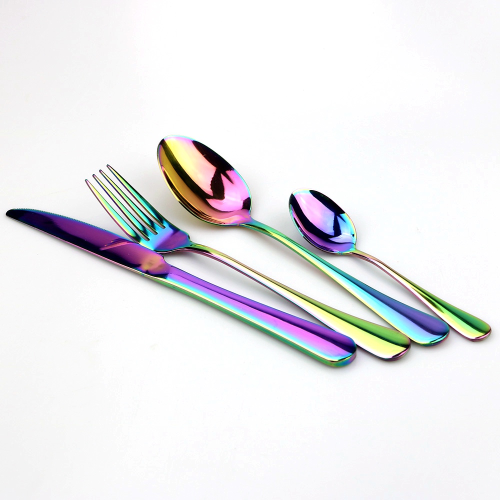 JANKNG Cutlery Set Perlengkapan Makan Sendok Garpu Pisau ...
