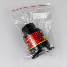 Jeebel Gantungan Kunci Botol Susu Gym Whey Protein Milk Powder Container with Carabiner - 7012 - Black - 8