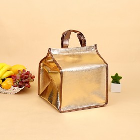 IPAY Tas Pendingin Makanan Portable Cooler Bag Box Thermal Insulated Bag - LAIY07 - Golden - 3