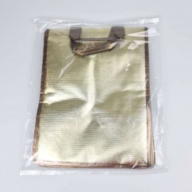 IPAY Tas Pendingin Makanan Portable Cooler Bag Box Thermal Insulated Bag - LAIY07 - Golden - 7