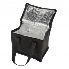 MEETSELF Tas Pendingin Makanan Portable Cooler Bag Box Thermal Insulated Carrier Bag Big Size - S1524 - Black - 3