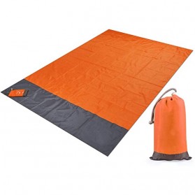 GIANTEX Matras Karpet Lipat Camping Piknik Waterproof Mat 140 x 200cm - FS-008 - Orange