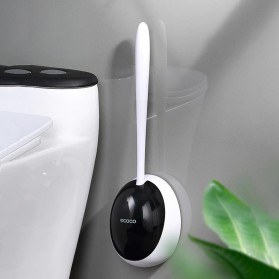 ECOCO Sikat Toilet WC Silicone Brush Wall Mounted - E2023 - Black