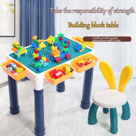 MengbaoToys Meja Bermain Anak Montessori Building Blocks - WBP21 - Multi-Color