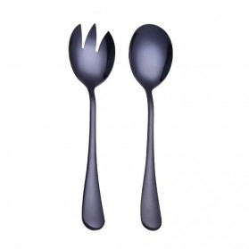 SPKLIFEY Set Perlengkapan Makan Sendok Garpu Cutlery Spoon Fork - SPK5 - Black