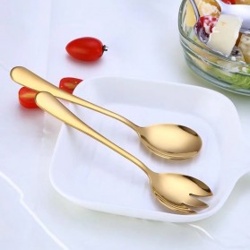 SPKLIFEY Set Perlengkapan Makan Sendok Garpu Cutlery Spoon Fork - SPK5 - Black - 4