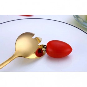 SPKLIFEY Set Perlengkapan Makan Sendok Garpu Cutlery Spoon Fork - SPK5 - Black - 7