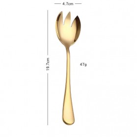 SPKLIFEY Set Perlengkapan Makan Sendok Garpu Cutlery Spoon Fork - SPK5 - Black - 10