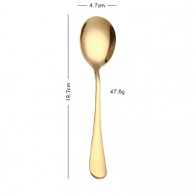 SPKLIFEY Set Perlengkapan Makan Sendok Garpu Cutlery Spoon Fork - SPK5 - Black - 11