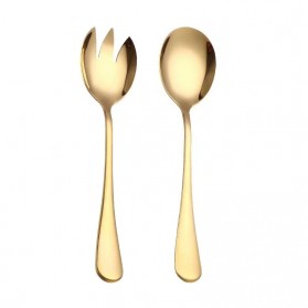 SPKLIFEY Set Perlengkapan Makan Sendok Garpu Cutlery Spoon Fork - SPK5 - Golden