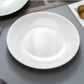 Younger Piring Plastik Melamine Dish Plate 11 Inch -  DS-028-11 - White