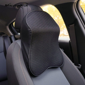 MALUOKASA Bantal Leher Kursi Mobil Ergonomis 3D Memory Foam Neck Pillow Headrest - M3D - Black