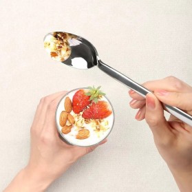 Huohou Perlengkapan Makan Sendok Garpu Pisau Cutlery Set - HU0023 - Silver - 4