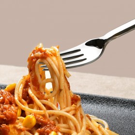 Huohou Perlengkapan Makan Sendok Garpu Pisau Cutlery Set - HU0023 - Silver - 7