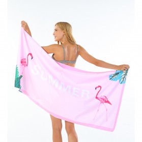 SAIN Handuk Quick Dry Portable Ultralight Breathable Bath Microfiber Towel 80 x 160 cm- BTL01 - Pink