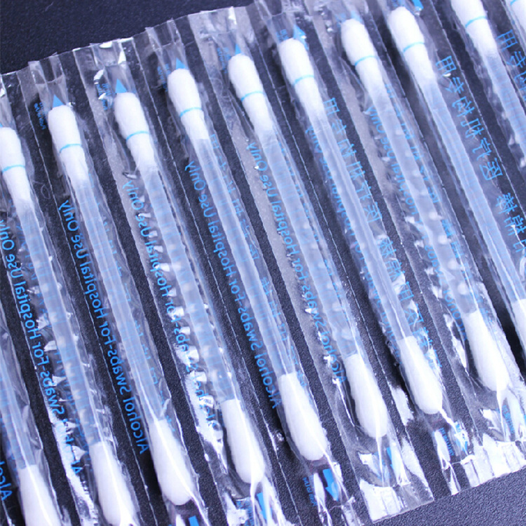 Alcohol Swab Individual Cotton Bud First Aid White