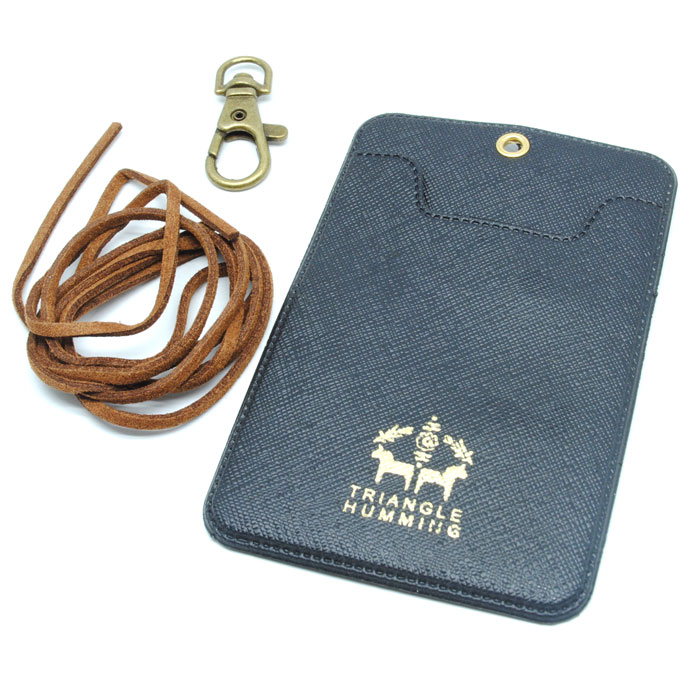 name tag id bahan kulit dengan lanyard black name tag id bahan kulit dengan lanyard black
