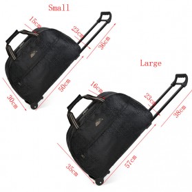 Tas Koper Duffel Trolley Traveling Size L - Brown - 5