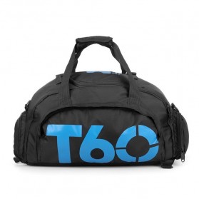 Tas Ransel dan Duffel Gym Bag - T60 - Black/Blue