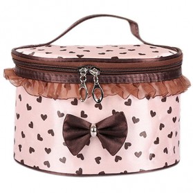 Tas Kosmetik Travel Pita Lucu Wanita - Pink - 1