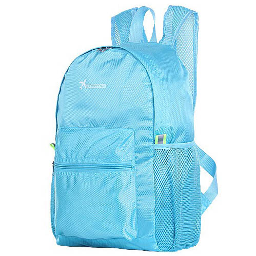 travel blue backpack