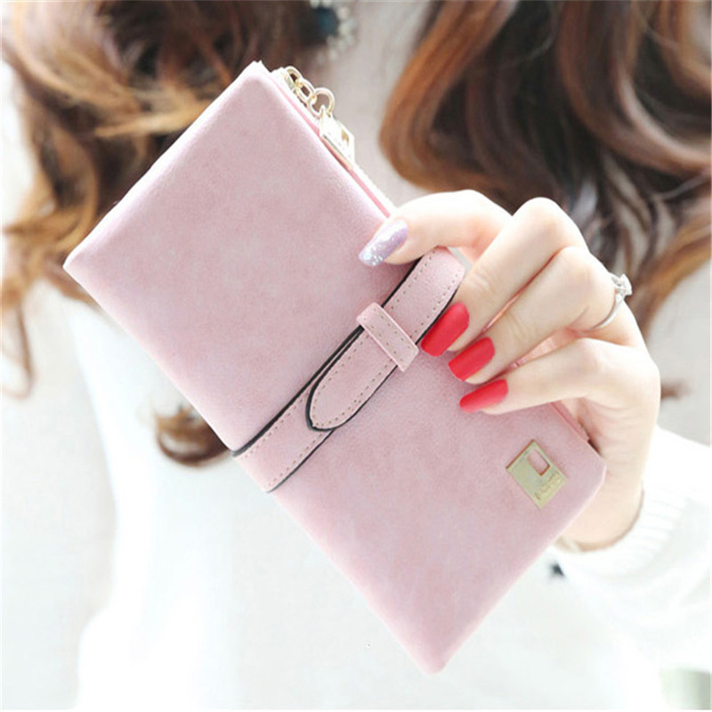  Dompet  Kulit  Wanita  Model Panjang  Pink JakartaNotebook com