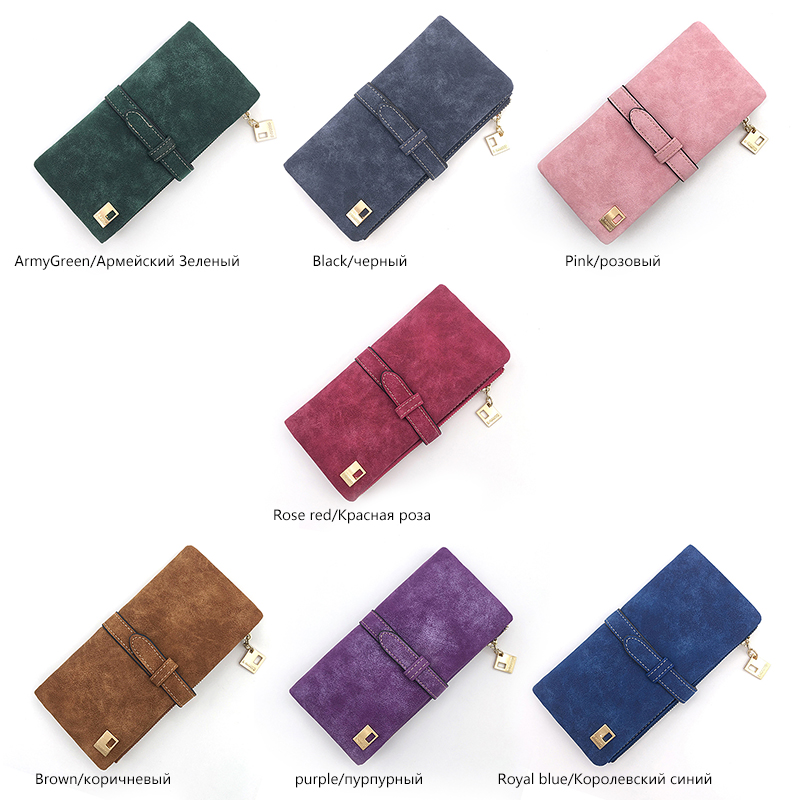 Dompet Kulit Wanita Model Panjang Pink