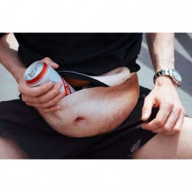 Tas Pinggang Model Perut Buncit Fat Belly Fanny Pack - Black - 8