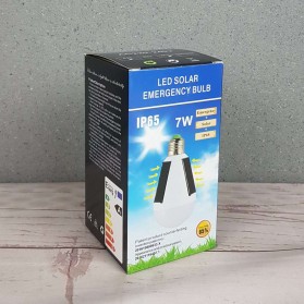 LightMe Lampu Bohlam Solar Power Emergency E27 Bulb 7W Cool White Waterproof - TYN-002 - White - 9