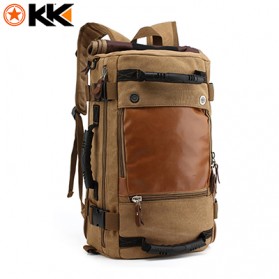 Kaka Tas Ransel Duffel Backpack Camping Travel - 0208 - Khaki - 1