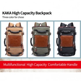 Kaka Tas Ransel Duffel Backpack Camping Travel - 0208 - Khaki - 7