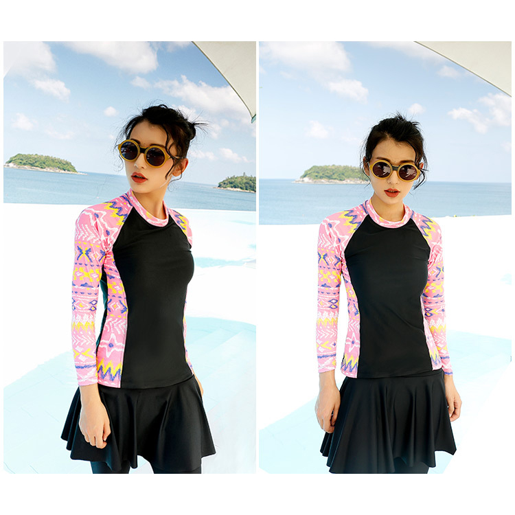 Baju Renang Wanita Diving Style Swimsuit Size L - 18010 - Black