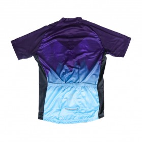 TELEYI Baju Pakaian Olahraga Sepeda Pria Cycling Jersey Short Sleeve Men Size XL - CC8045 - Blue - 2