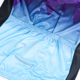 TELEYI Baju Pakaian Olahraga Sepeda Pria Cycling Jersey Short Sleeve Men Size XL - CC8045 - Blue - 5