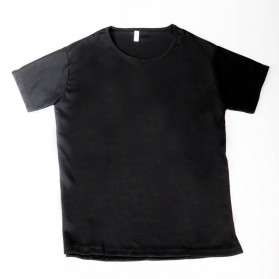 Quanzunchao Kaos Katun Pria Anti-Dirty Quick Dry Short Sleeve Size XXL - Black - 3
