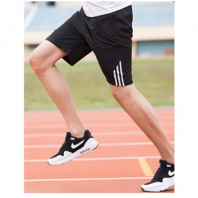 SULEE Celana Pendek Olahraga Pria Casual Jogging Fitness Size XL - SE01 - Black - 2