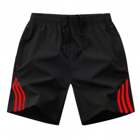 SULEE Celana Pendek Olahraga Pria Casual Jogging Fitness Size XL - SE01 - Black - 8