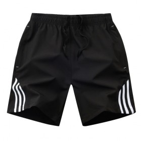 SULEE Celana Pendek Olahraga Pria Casual Jogging Fitness Size XXXL - SE01 - Black