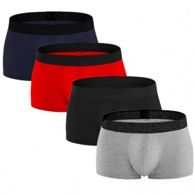 BaiLunLang Celana Dalam Boxer Brief Pria Size L 4PCS - MU0031 - Multi-Color
