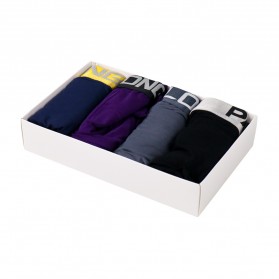 Paililong Celana Dalam Boxer Brief Pria Size XXXL 4PCS - 2807-A - Multi-Color