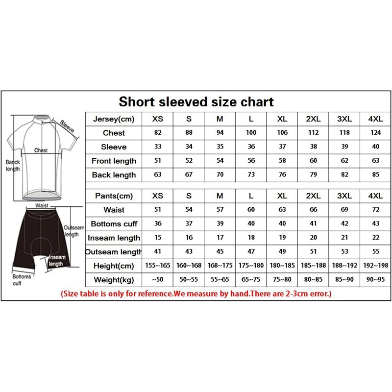 Gambar produk STRAVA Set Pakaian Olahraga Sepeda Pria Cycling Breathable Jersey Gel Padded Size XL - DBT034