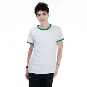 Kaos Polos Katun Pria O Neck Size M - 86202 / T-Shirt - Green - 1