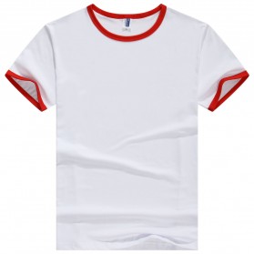 Kaos Polos Katun Pria Lengan Pendek O Neck Size S - 85606 / T-Shirt - Red - 1