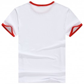 Kaos Polos Katun Pria Lengan Pendek O Neck Size S - 85606 / T-Shirt - Red - 2