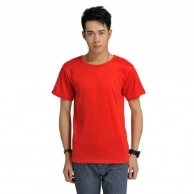 Baju Olahraga Mesh Pria O Neck Size M - 85301 / T-Shirt - Red - 1