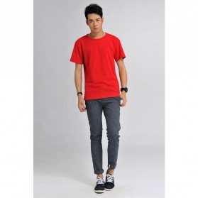 Baju Olahraga Mesh Pria O Neck Size M - 85301 / T-Shirt - Red - 3