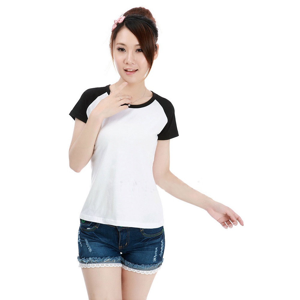 Kaos Polos Katun Wanita O Neck Size M 86205 T Shirt 