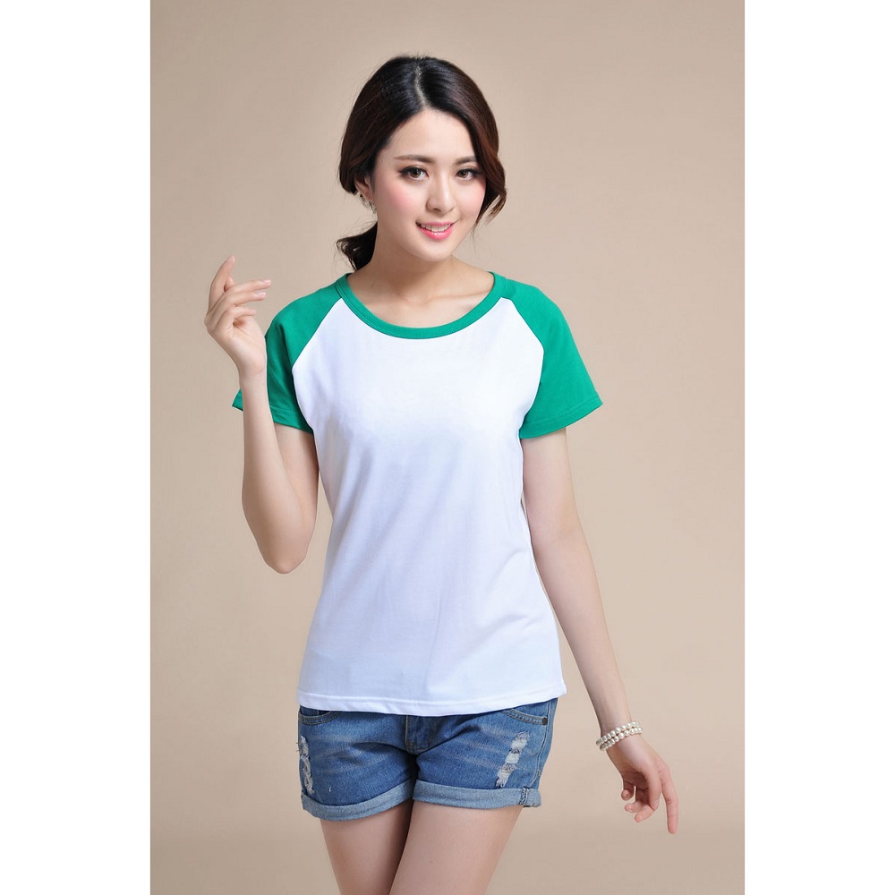 Kaos Polos Katun Wanita O Neck Size M 86205 T Shirt 